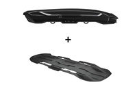 Zestaw Thule Motion 3 XL Low Box dachowy Czarny połysk plus wykładzina