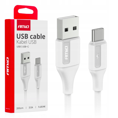 Kabel do ładowania USB-A - USB-C 2A 200cm FullLINK AMIO