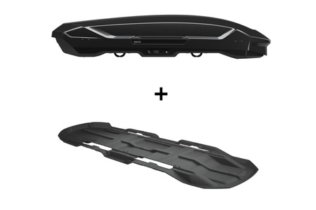 Zestaw Thule Motion 3 XL Box dachowy Czarny połysk plus wykładzina
