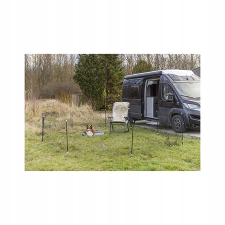 PRZENOŚNE OGRODZENIE dla Psa Siatka do Ogrodu na Wakacje Kemping TRIXIE 15m