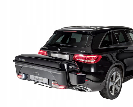 Kufer na hak + baza + przedłużki do nart MFT BackBox BLACK