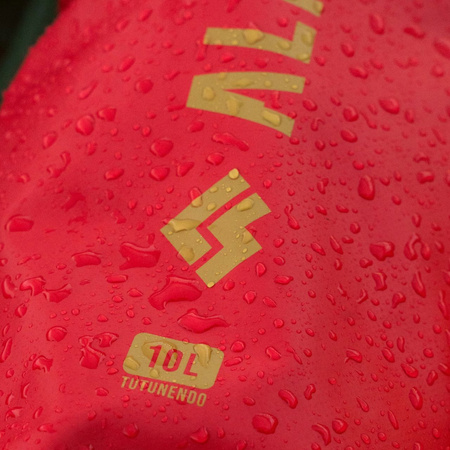 Worek wodoszczelny Alpinus Tutunendo-Hobart 10 czerwony PCV, rolowany IPX6