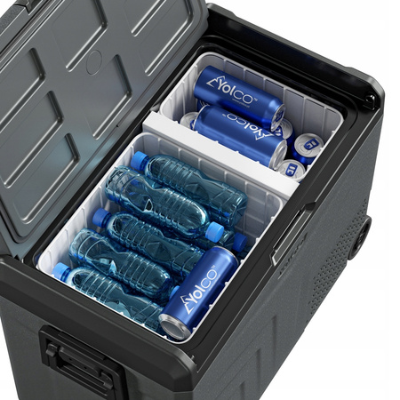 Przenośna lodówka kompresorowa Yolco TCX60 Carbon DualZone