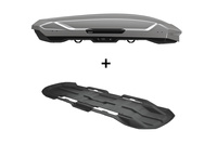 Zestaw Thule Motion 3 XL Low Box dachowy Tytanowy połysk plus wykładzina