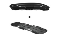 Zestaw Thule Motion 3 XL Box dachowy Czarny połysk plus wykładzina