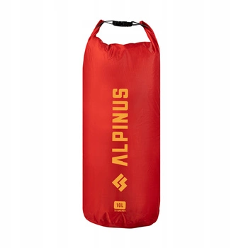 Worek wodoodporny Alpinus Tutunendo 10 litrów lekki, czerwony, rolowany