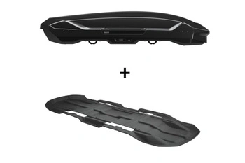 Zestaw Thule Motion 3 XL Box dachowy Czarny połysk plus wykładzina