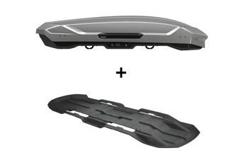 Zestaw Thule Motion 3 XL Low Box dachowy Tytanowy połysk plus wykładzina