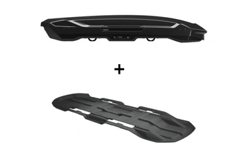 Zestaw Thule Motion 3 XL Low Box dachowy Czarny połysk plus wykładzina